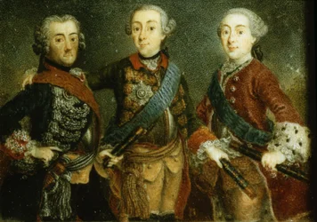 Paul, Frédéric II et Gustave Adolphe de Suède